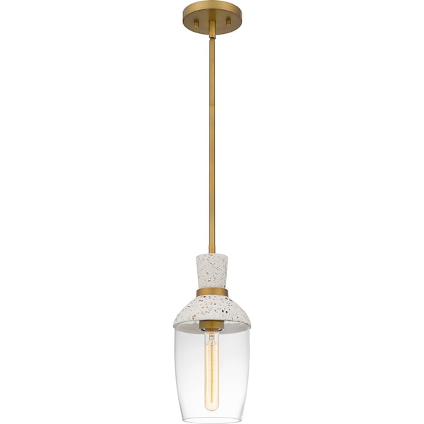 Quoizel Piccolo Pendant Mini Pendant 1 Light Aged Brass QPP6189AB - main